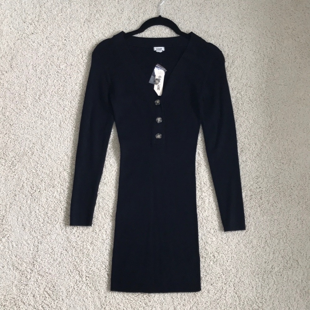 Garage ribbed knit dress